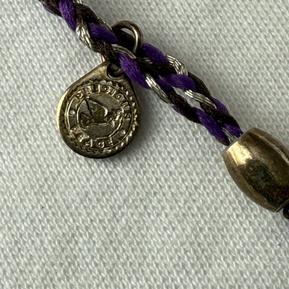 Precious Threads Onyx Amethyst Gemstone Sterling … - image 7